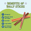 Single Bully Sticks for Dogs, Free-Range. X-Thick & Low Odor Options!