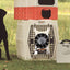 7 inch fan mounted to a Ruff Land kennel