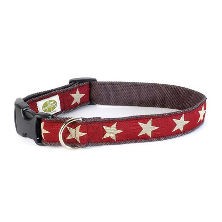 Earthdog Adjustable Hemp Collar in Red