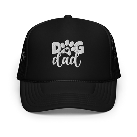 Dog Dad Trucker Hat Embroidered Design