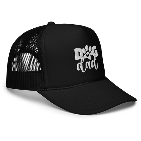 Dog Dad Trucker Hat Embroidered Design