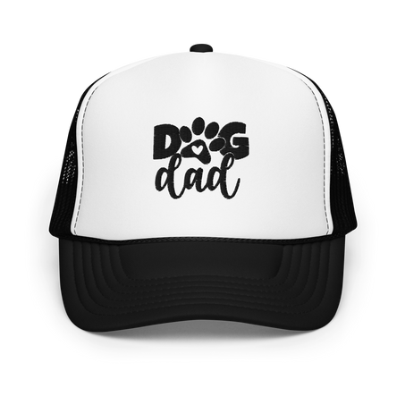 Dog Dad Trucker Hat Embroidered Design