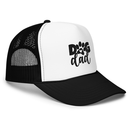 Dog Dad Trucker Hat Embroidered Design