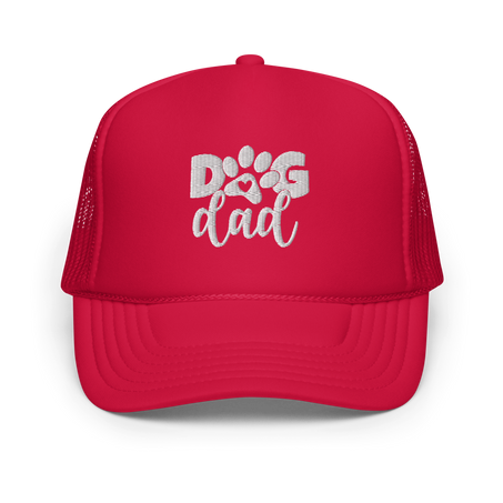 Dog Dad Trucker Hat Embroidered Design