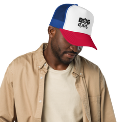 Dog Dad Trucker Hat Embroidered Design