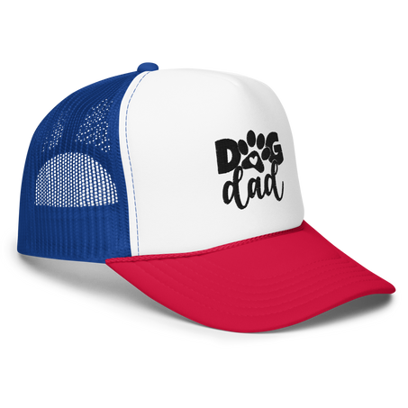 Dog Dad Trucker Hat Embroidered Design